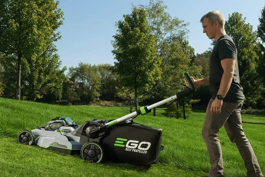 lawn mowing set